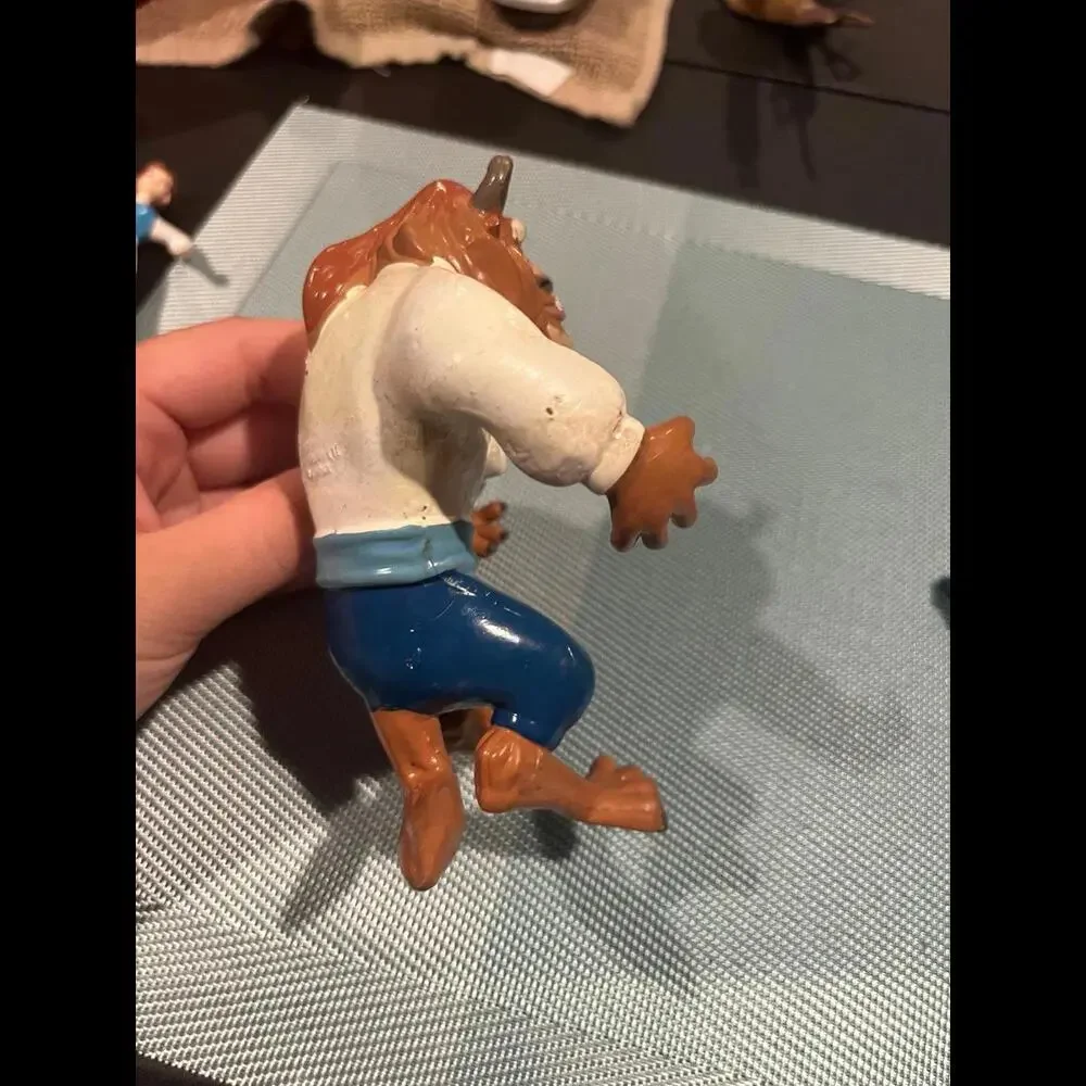 Vintage‎ Disney Just Toys Beauty and the Beast BEAST Rubber Action Figure
